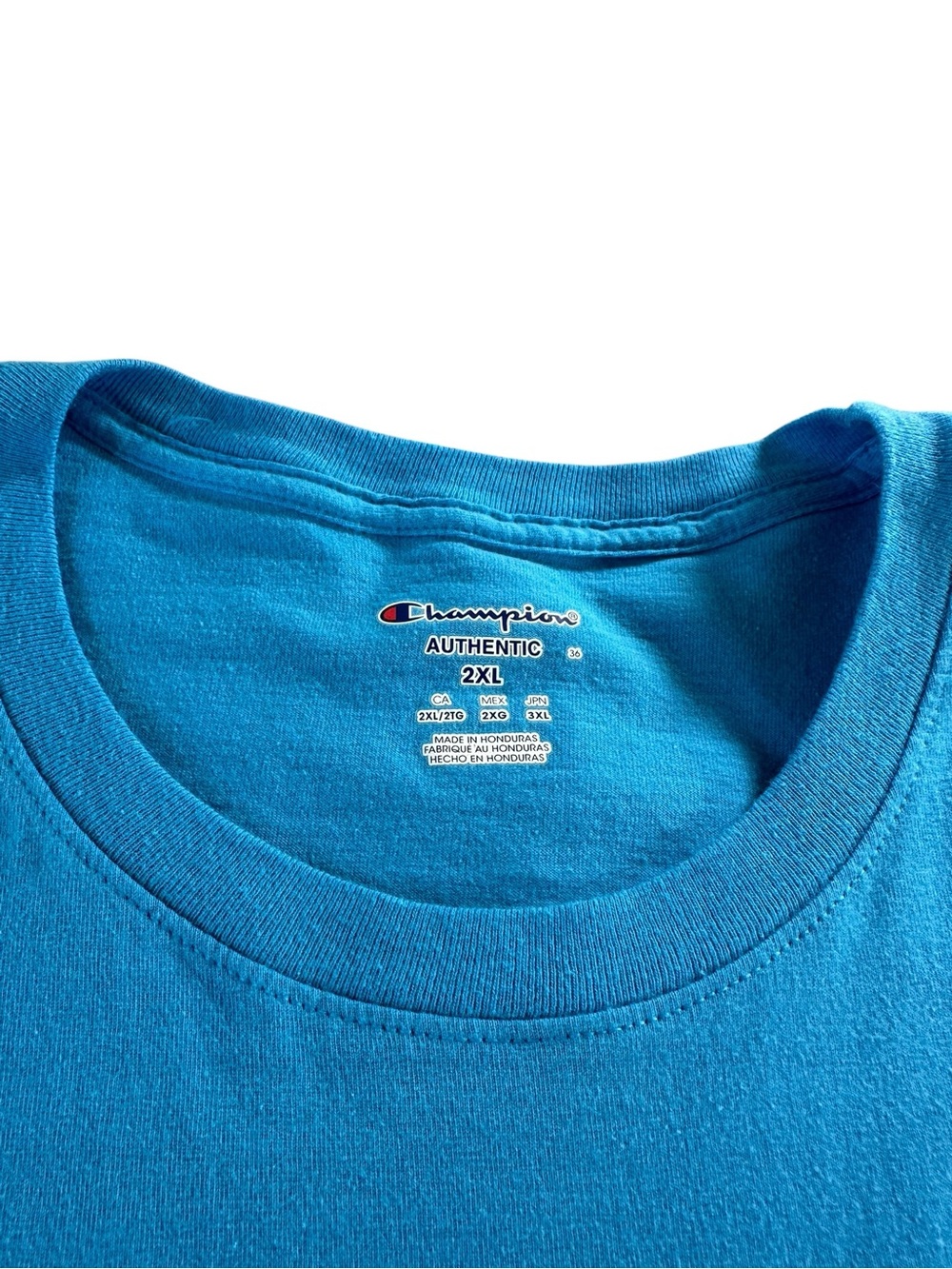 2 Pack-Champion Men’s Crewneck T-Shirt - Blue and Navy 2XL - Picture 3 of 16